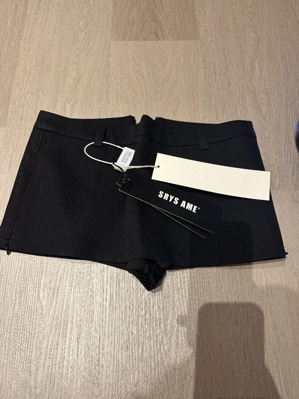 SRYS AME Minimalist Side-Zip Skort Mini Skirt